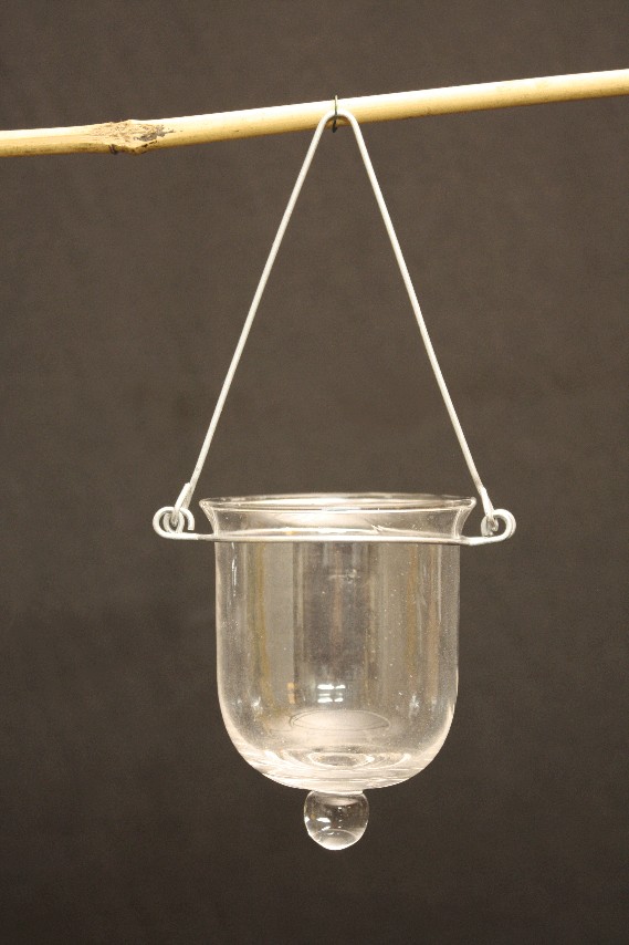 hanging glass candle holders
